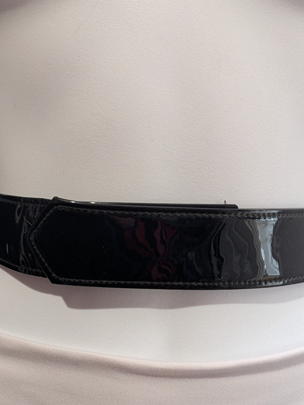 Patent Leather Black Men’s Dress Belt